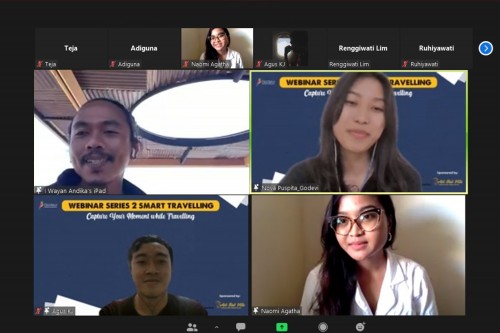 Lanjutkan Webinar Smart Travelling, Godevi Bagikan Tips and Trick Membuat Konten Saat Travelling